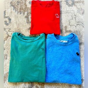 Lot of 3 Abercrombie kids short sleeve t-shirts, size 9/10